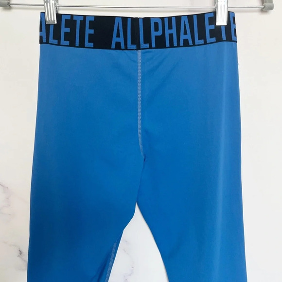 Alphalete Cross Set Blue Cropped Legging - Picture 7 of 9